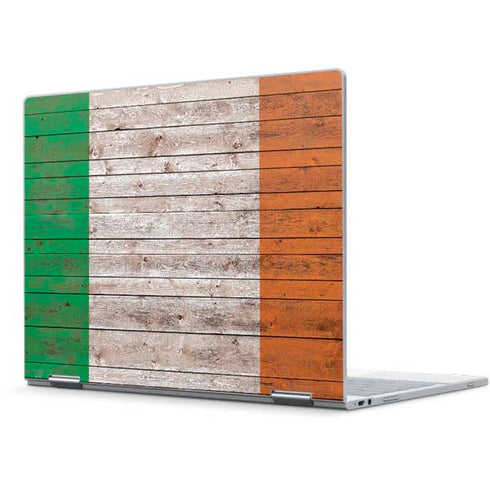 Ireland Flag Dark Wood Pixelbook Skin